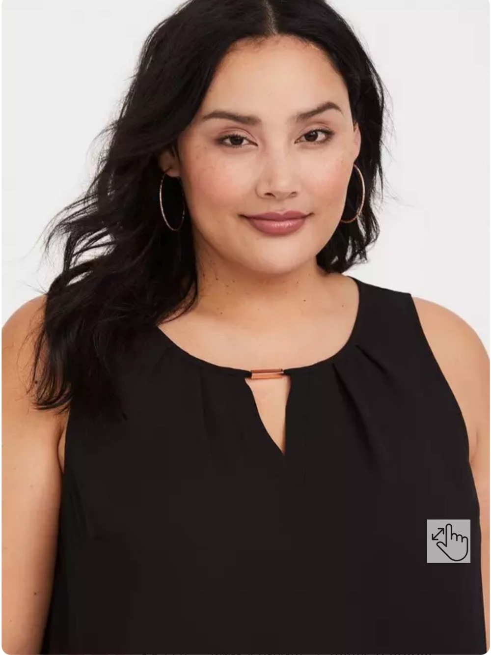 EUC torrid Georgette Keyhole Tank